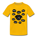 Hund Kinder Premium T-Shirt - Sonnengelb