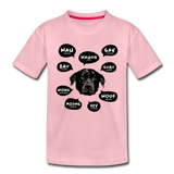 Hund Kinder Premium T-Shirt - Hellrosa