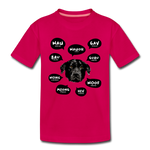 Hund Kinder Premium T-Shirt - dunkles Pink