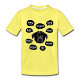 Hund Kinder Premium T-Shirt - Gelb