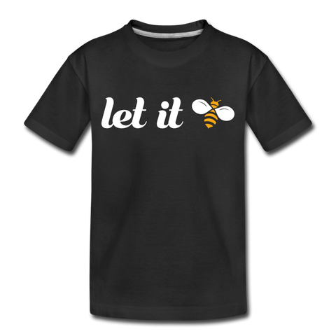 Let It Bee Kinder Premium T-Shirt - Schwarz