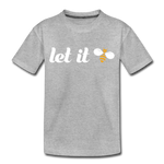 Let It Bee Kinder Premium T-Shirt - Grau meliert