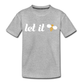 Let It Bee Kinder Premium T-Shirt - Grau meliert