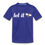 Let It Bee Kinder Premium T-Shirt - Königsblau