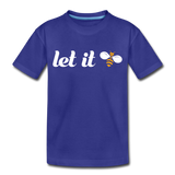 Let It Bee Kinder Premium T-Shirt - Königsblau