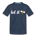 Let It Bee Kinder Premium T-Shirt - Navy