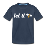 Let It Bee Kinder Premium T-Shirt - Navy