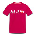 Let It Bee Kinder Premium T-Shirt - dunkles Pink