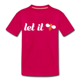 Let It Bee Kinder Premium T-Shirt - dunkles Pink