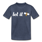 Let It Bee Kinder Premium T-Shirt - Blau meliert