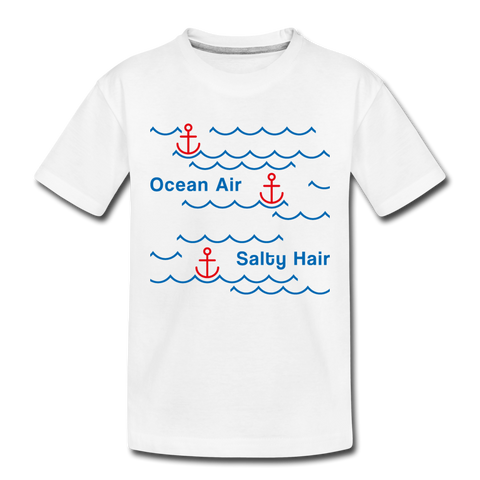 Ocean Air Kinder Premium T-Shirt - Weiß