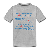 Ocean Air Kinder Premium T-Shirt - Grau meliert