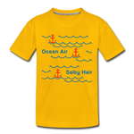 Ocean Air Kinder Premium T-Shirt - Sonnengelb