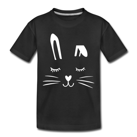 Hase Kinder Premium T-Shirt - Schwarz