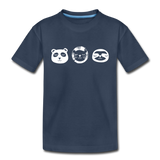 Tiere Kinder Premium T-Shirt - Navy