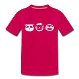 Tiere Kinder Premium T-Shirt - dunkles Pink