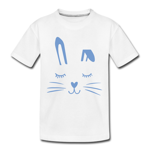 Hase Kinder Premium T-Shirt - Weiß