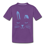 Hase Kinder Premium T-Shirt - Lila