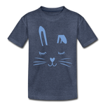 Hase Kinder Premium T-Shirt - Blau meliert