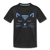 Katze Kinder Premium T-Shirt - Schwarz