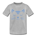 Katze Kinder Premium T-Shirt - Grau meliert