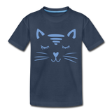 Katze Kinder Premium T-Shirt - Navy