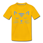 Katze Kinder Premium T-Shirt - Sonnengelb