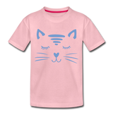 Katze Kinder Premium T-Shirt - Hellrosa