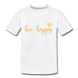 Bee Happy Kinder Premium T-Shirt - Weiß