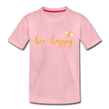 Bee Happy Kinder Premium T-Shirt - Hellrosa