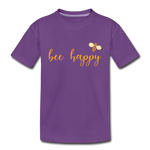 Bee Happy Kinder Premium T-Shirt - Lila