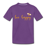 Bee Happy Kinder Premium T-Shirt - Lila