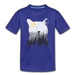 Katze Kinder Premium T-Shirt - Königsblau