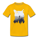 Katze Kinder Premium T-Shirt - Sonnengelb