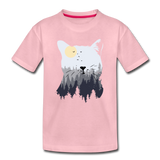 Katze Kinder Premium T-Shirt - Hellrosa