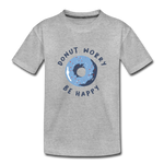 Donut Worry Kinder Premium T-Shirt - Grau meliert