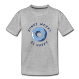 Donut Worry Kinder Premium T-Shirt - Grau meliert