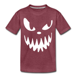 Halloween Kinder Premium T-Shirt - Bordeauxrot meliert