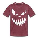 Halloween Kinder Premium T-Shirt - Bordeauxrot meliert