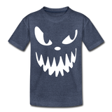 Halloween Kinder Premium T-Shirt - Blau meliert