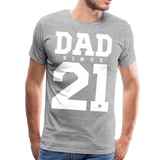 Dad Männer Premium T-Shirt - Grau meliert