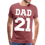 Dad Männer Premium T-Shirt - washed Burgundy