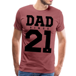 Dad Männer Premium T-Shirt - washed Burgundy