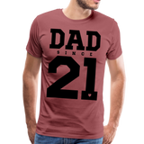 Dad Männer Premium T-Shirt - washed Burgundy