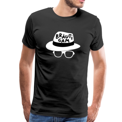 Bräutigam Männer Premium T-Shirt - Schwarz