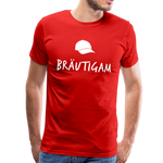 Bräutigam Männer Premium T-Shirt - Rot