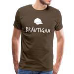 Bräutigam Männer Premium T-Shirt - Edelbraun