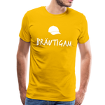 Bräutigam Männer Premium T-Shirt - Sonnengelb