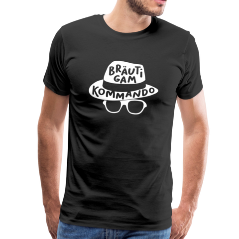 Bräutigam Kommando Männer Premium T-Shirt - Schwarz