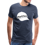 Bräutigam Männer Premium T-Shirt - Blau meliert